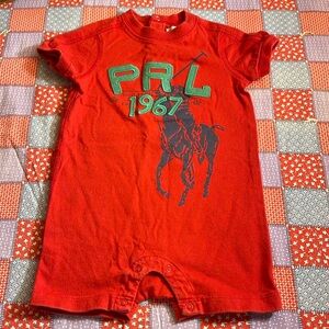 Ralph Lauren 6M Red Romper